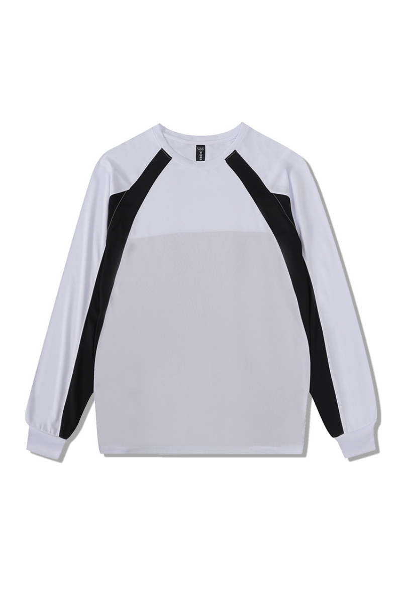 Men's Fall Color Block Raglan Long Sleeve Sports Jersey