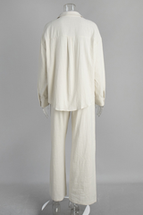 100% cotton shirt and long pants set
