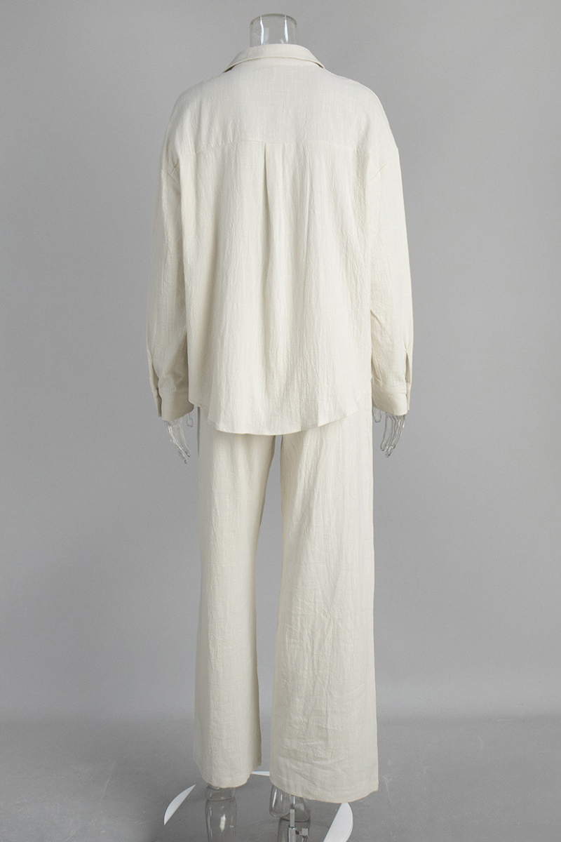 100% cotton shirt and long pants set