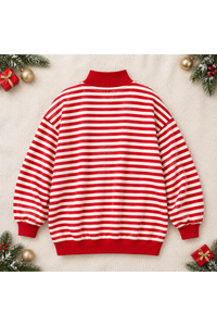 Plus Size Women's MERRY Letter Appliqué Mock Neck Sweatshirt