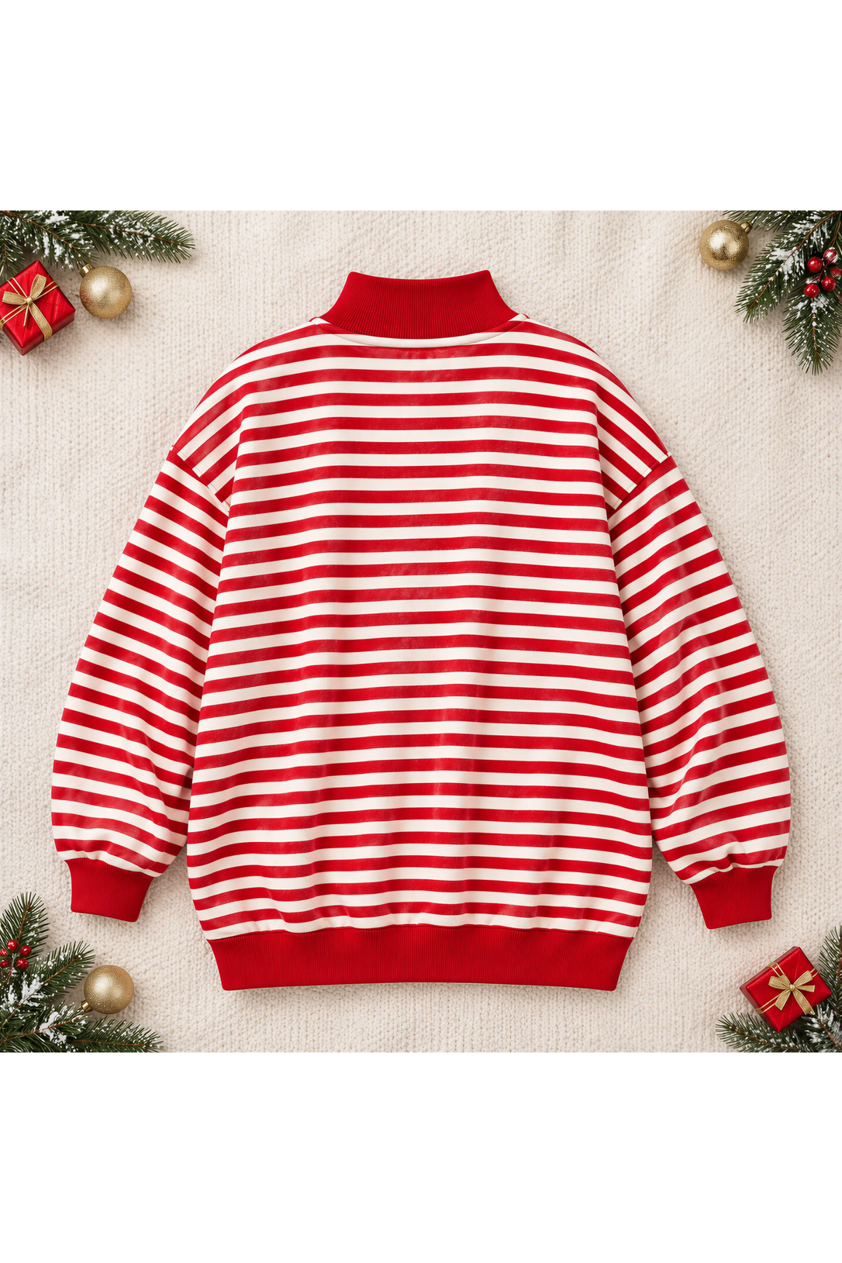 Plus Size Women's MERRY Letter Appliqué Mock Neck Sweatshirt