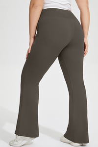 Plus Size Women's Butt Lifting Yoga Flare Pants