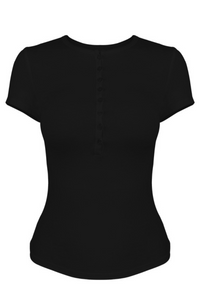 Women's Short-Sleeve Henley Tee