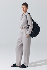 Women's Drawstring Straight-Leg Casual Pants