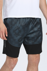 Men's Breathable Drawstring Running Shorts with Side Reflective Stripes