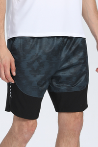 Men's Breathable Drawstring Running Shorts with Side Reflective Stripes