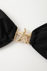 Women's Tie Side Slit Maxi Skirt Sexy Bikini 3 Piece Set