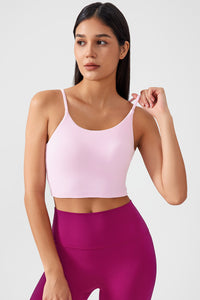 Women Gathering Anti-Shock One Cup Back Fitness Yoga Exercise Camisole Top