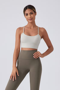 Women Running Sexy Y Back Anti-Shock Gathering Yoga Sports Bra