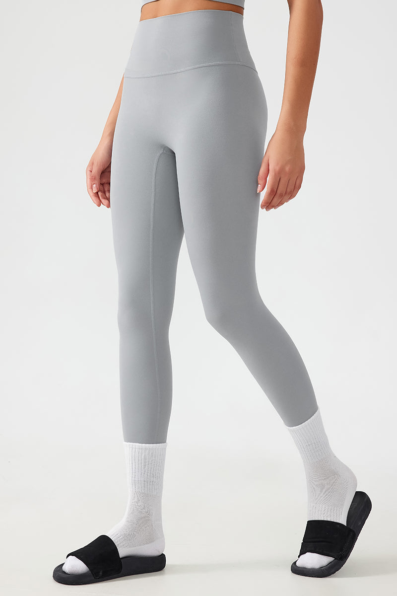 Women Free Size Nude Hip Lifting Shaping Fitness 9/10 Yoga Pants