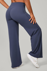 Women's Mid-High Waist Straight-Leg Pants