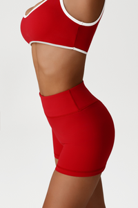 Women High-Waisted Butt-Lifting Yoga Set: Sports Bra + Shorts