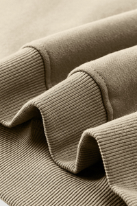 Loose fleece-lined thick round-neck sweatshirt