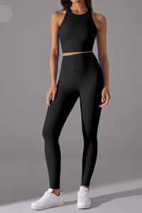 Women High Intensity Sports Bra Seamless Workout Yoga Set