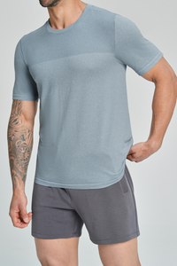 Men's Color Block Soft Textured Quick Dry Sport T-Shirt