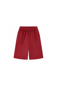 Unisex Fall Elastic Waistband Relaxed Wide Leg Sweatpants