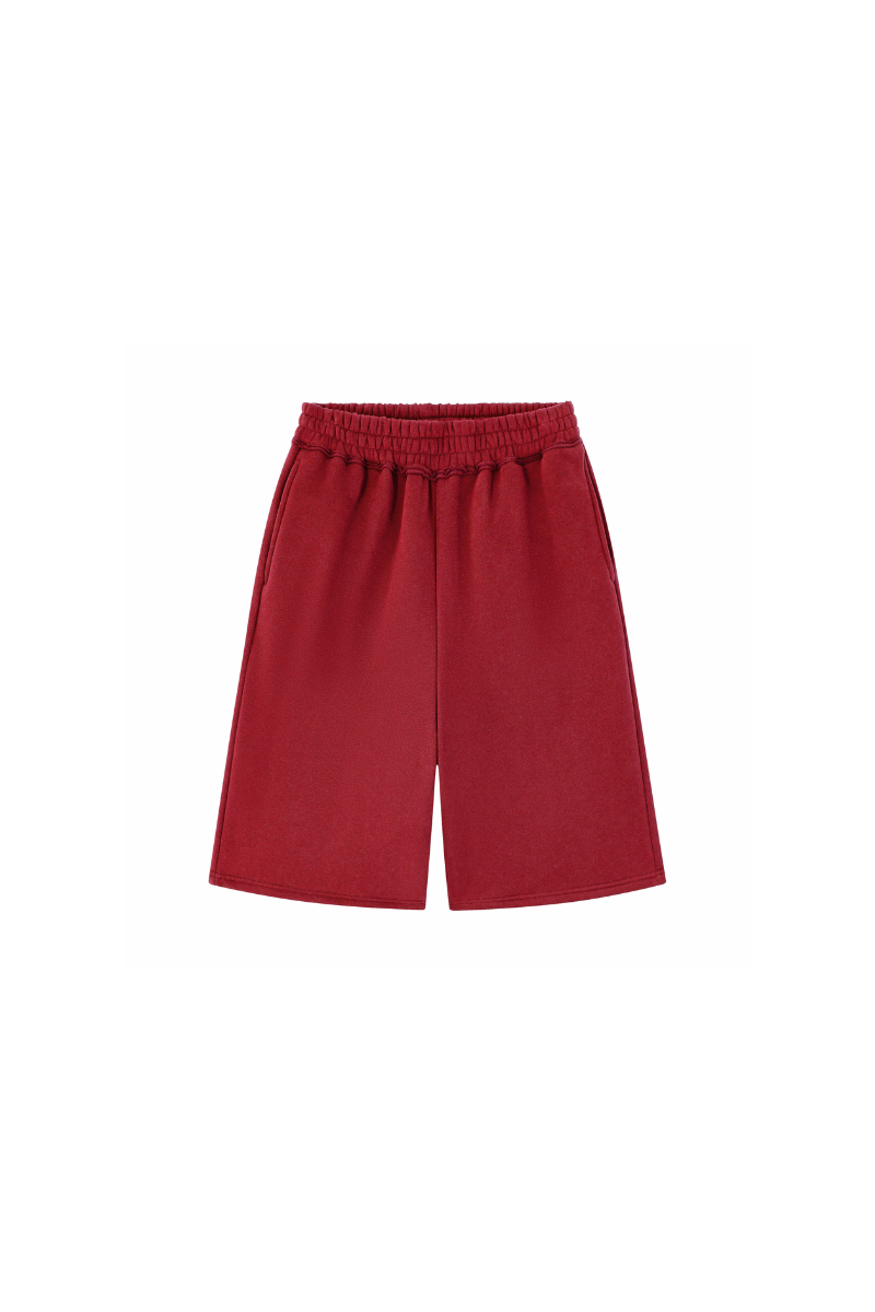 Unisex Fall Elastic Waistband Relaxed Wide Leg Sweatpants