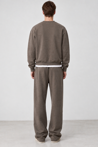 Men's Heavyweight Heathered Sweatshirt And Sweatpants Set