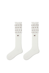 Women’s Retro Striped Color Block Slouch Crew Socks