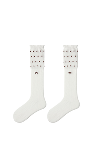 Women’s Retro Striped Color Block Slouch Crew Socks