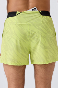 Men's Reflective Dot 2-in-1 Racing Running Shorts