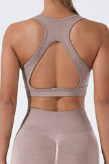 Women's Sport U-neck Cross Back Seamless Bra