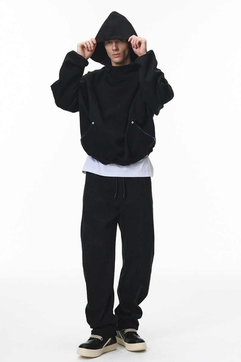 Men's Fall Set:Relaxed Fleece Hoodie And Sweatpants
