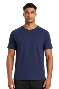 Men's Summer 100% Cotton Crew Neck Quick Dry  Sports T-shirt