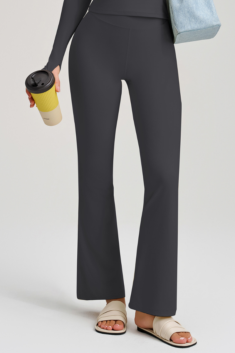 High-waist, seamless fitness pants