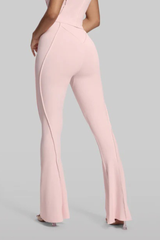 Women's High-Waisted Seam Detail Naked Feel Yoga Flared Pants