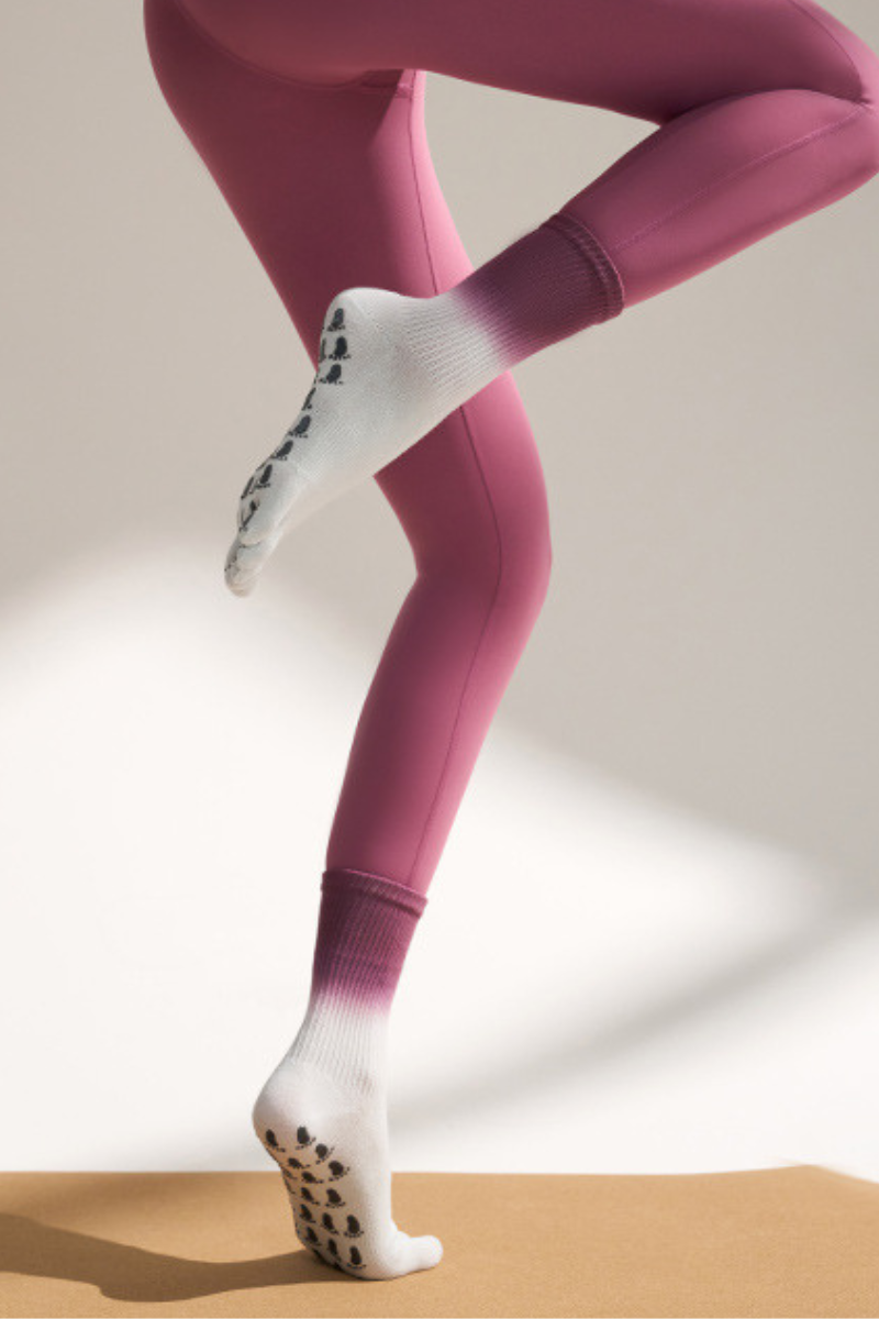 Women's Tie-Dye Crew Yoga Grip Five-Toe Socks