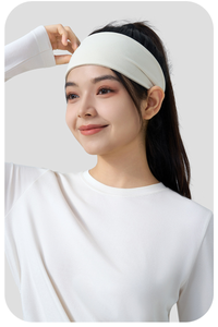Women's solid color sports headband