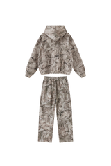 Men's Loungewear Sets:Tree Branch Camo Hoodie & Casual Pants