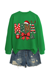 Women's Winter/Fall Christmas Santa Multi-color Pullover