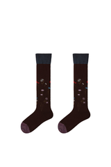 Women's Preppy Y2K  Retro Multicolor Striped Warm Knee-High Socks