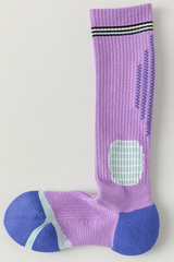 Women's Color Block High-Stretch Calf-High Spoprts Socks