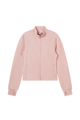 Women's Fall Half-High Neck Finger Cuffs Slim Fit Jackets