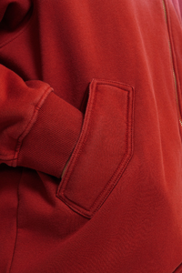 Men's Vitage Washed Full-Zip Hooded Jacket