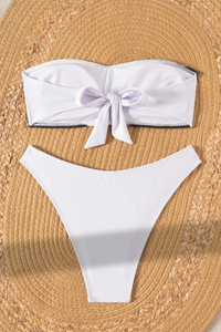 Women's Strapless  Bikini Printed Sexy Set