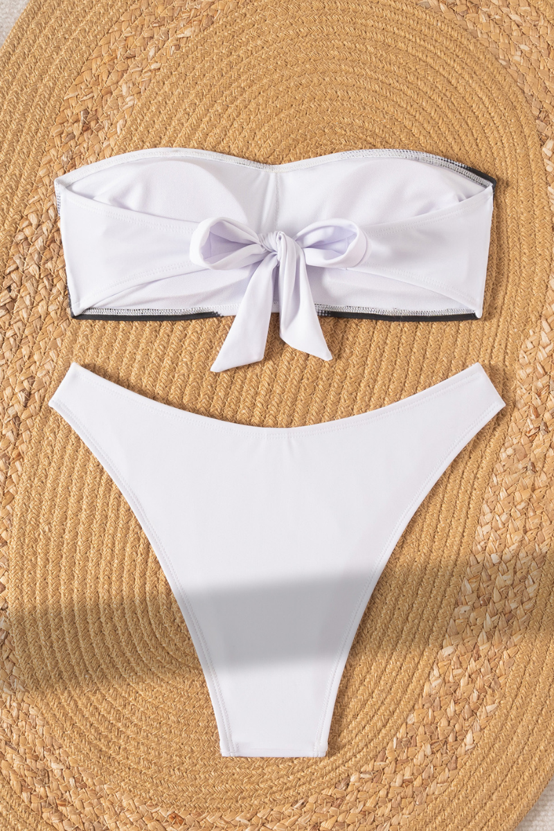 Women's Strapless  Bikini Printed Sexy Set