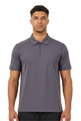 Men's Sun Protection Half-Zip Polo Collar Tennis T-Shirt