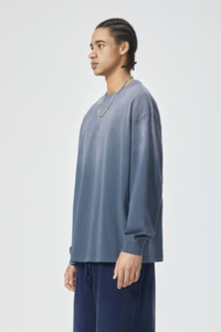 Unisex Fall 100% Cotton Washed  Loose Drop Shoulder Pullover
