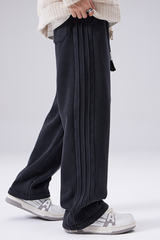 Men drawstring wide-leg relexd sweatpants