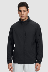 Men's Lightweight Water-Resistant Sports Hooded Jacket