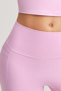 Women Single Shoulder Quick Dry Waist Shaping Yoga Set: Short Sleeve Bra + Shorts