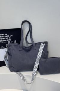 Women's Fall Corduroy Mother-Child Tote Bag Set