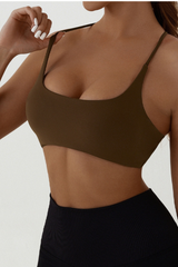 Women's  U-neck Cross-Back Sports Bra