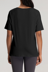 Women's Loose Quick-Dry Breathable Round-Neck Yoga T-Shirt