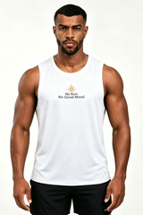 Men's Raglan Crew Neck Printed Quick Dry Athletic Tank Top