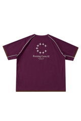 Women's Vintage Raglan Contrast Stitch Panel Quick Dry Tee